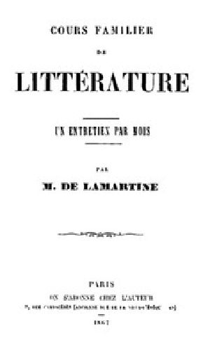 [Gutenberg 49397] • Cours familier de Littérature - Volume 23